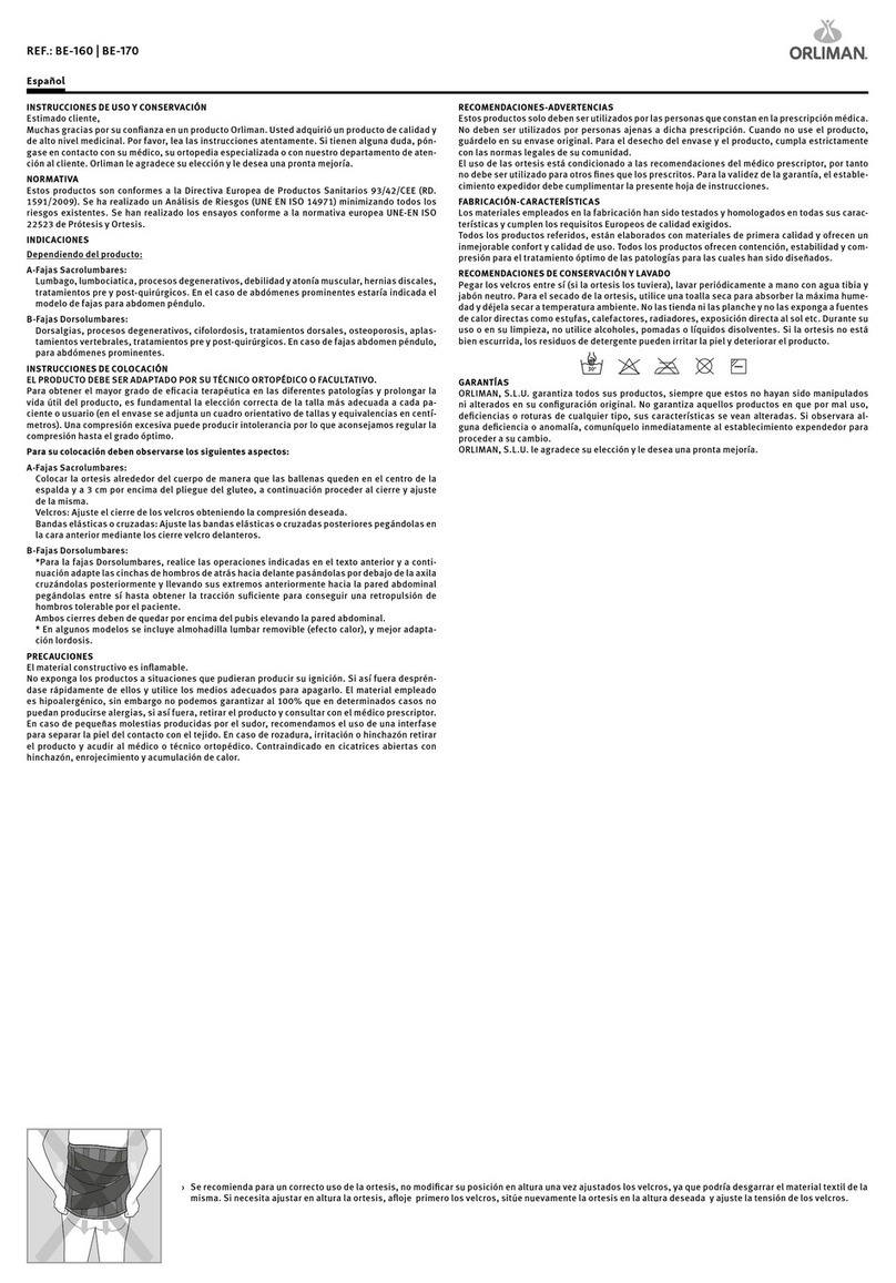 Orliman BE-160 Manual