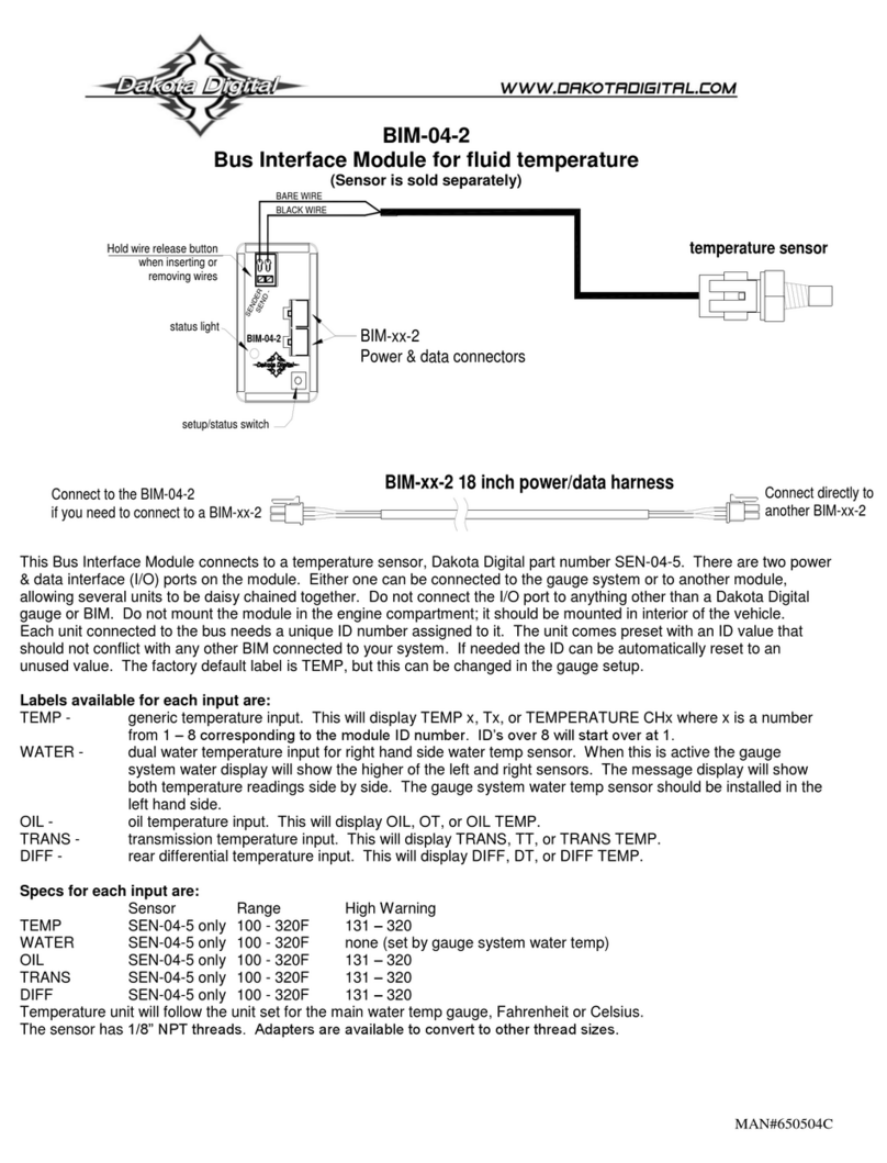 Dakota Digital BIM-04-2 manual