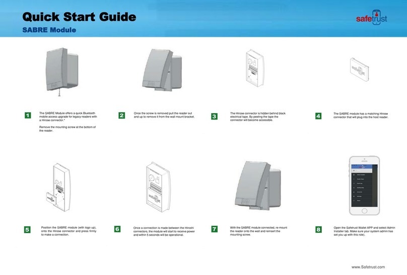 SafeTrust SABRE SA210 quick start guide