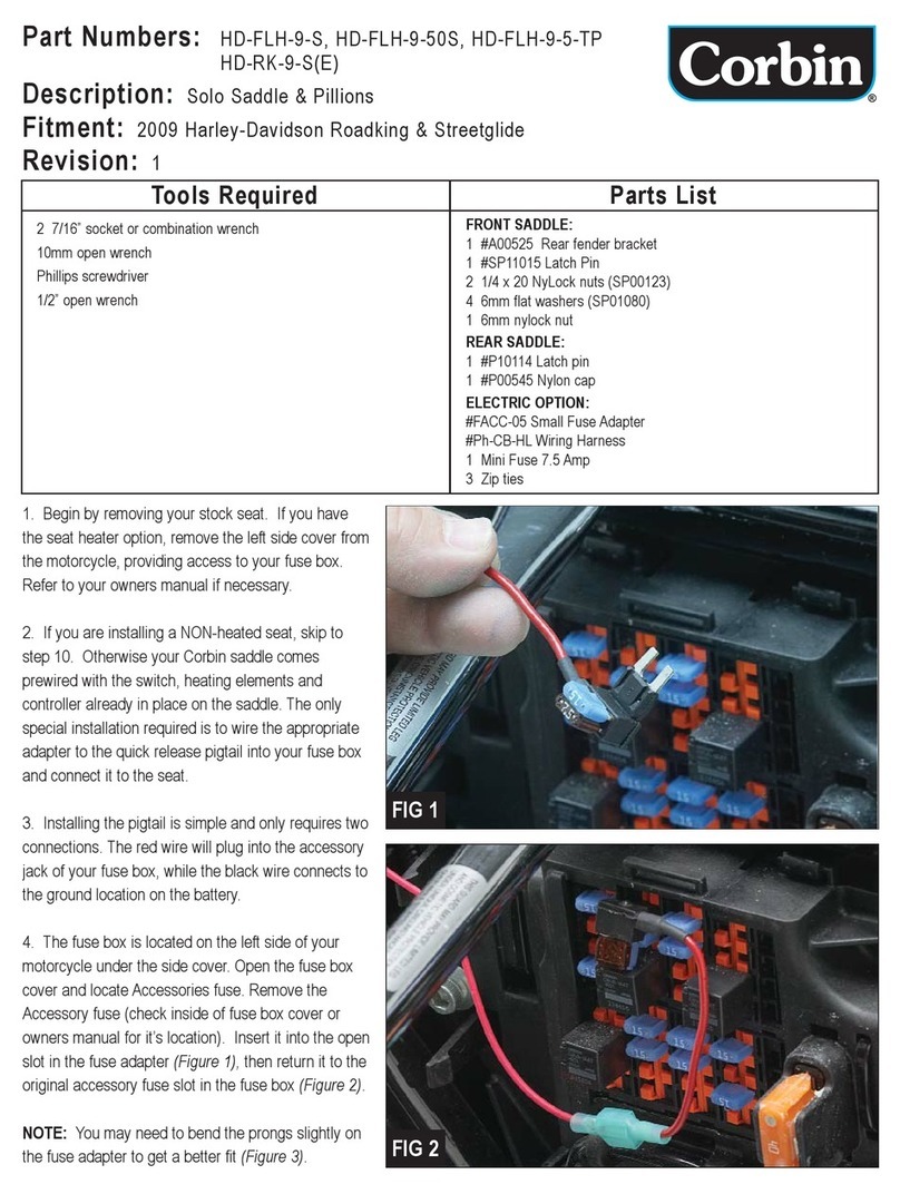 Corbin HD-FLH-9-S instructions