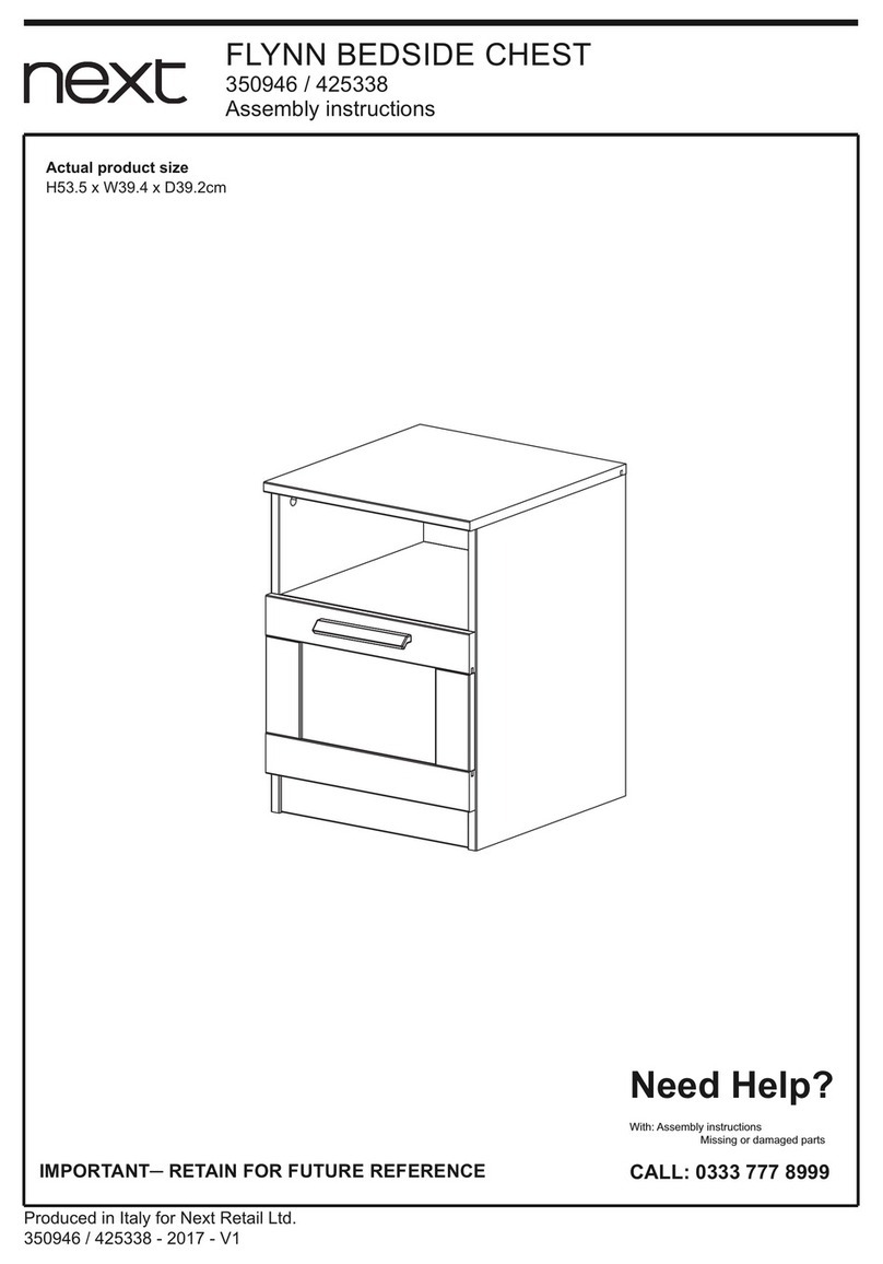Next FLYNN BEDSIDE CHEST 350946 User manual Next FLYNN BEDSIDE CHEST 350946 User manual