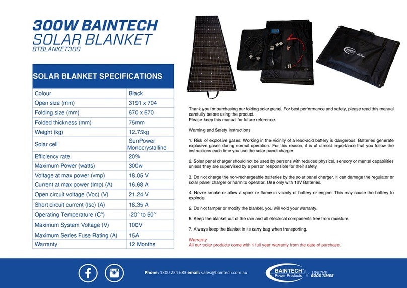 Baintech BTBLANKET300 User manual