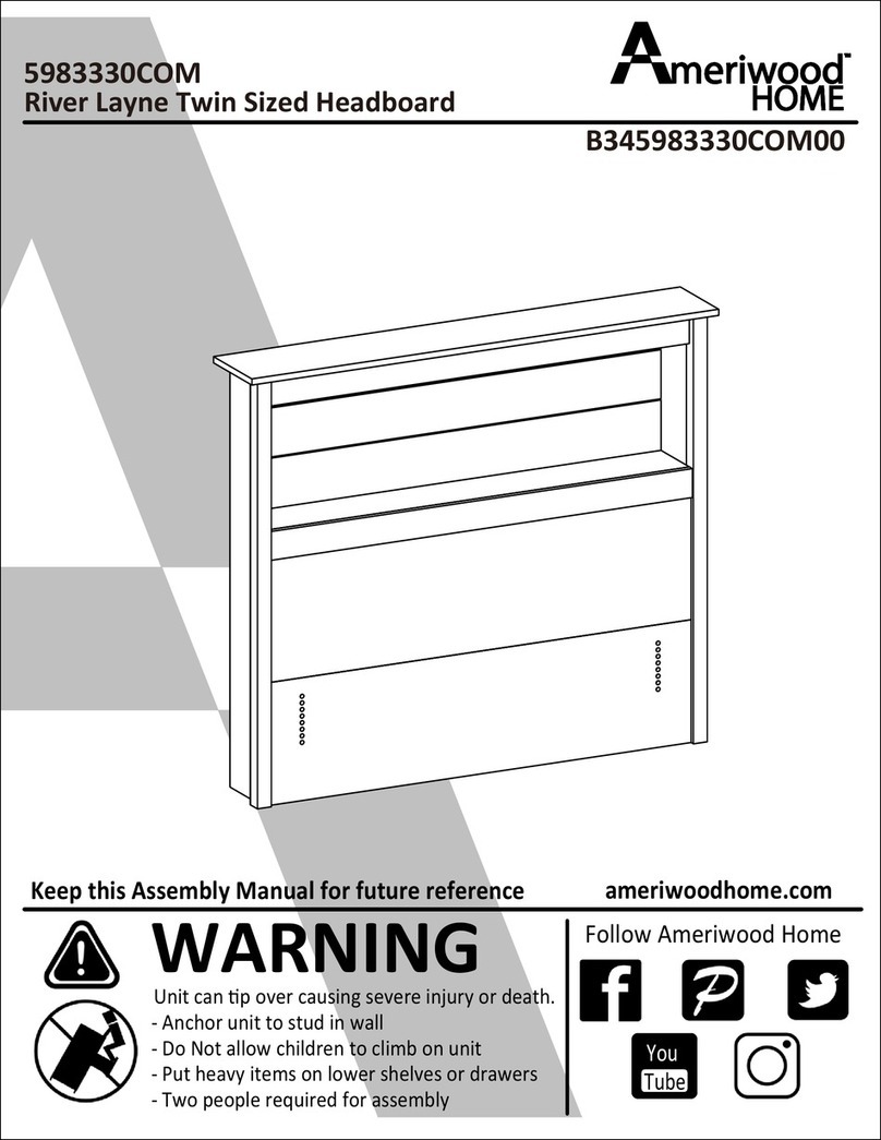 Ameriwood HOME River Layne 5983330COM Assembly manual