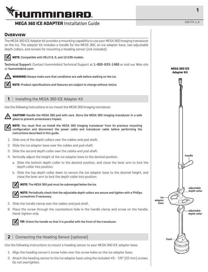Humminbird MEGA 360 ICE ADAPTER installation guide