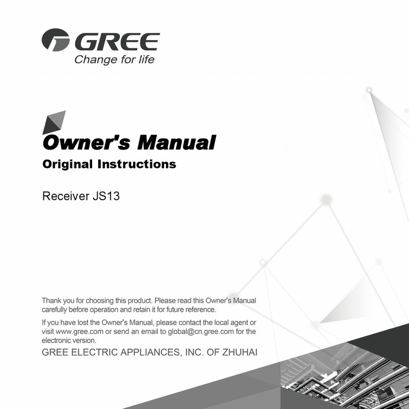 Gree JS13 owner's manual