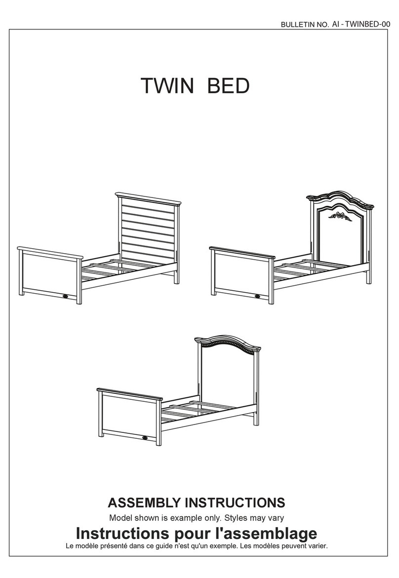 DOM FAMILY TWIN BED Assembly instructions