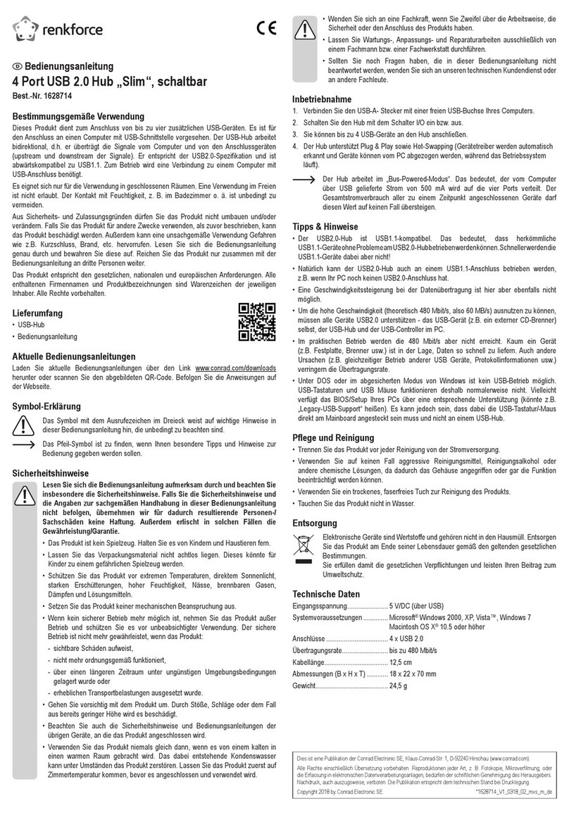 Renkforce Slim User manual