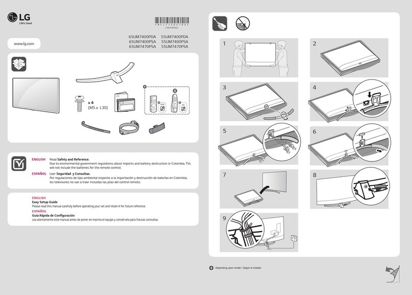 LG 65UM7400PDA quick start guide