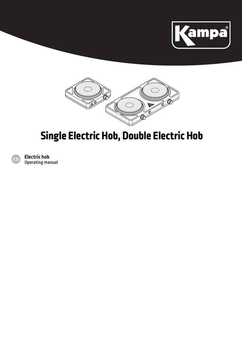 Kampa Single Electric Hob operating manual