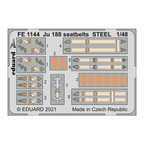 Eduard Zoom Ju 188 seatbelts STEEL User manual Eduard Zoom Ju 188 seatbelts STEEL User manual