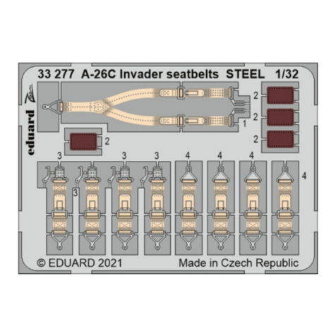 Eduard Zoom A-26C Invader seatbelts STEEL User manual Eduard Zoom A-26C Invader seatbelts STEEL User manual