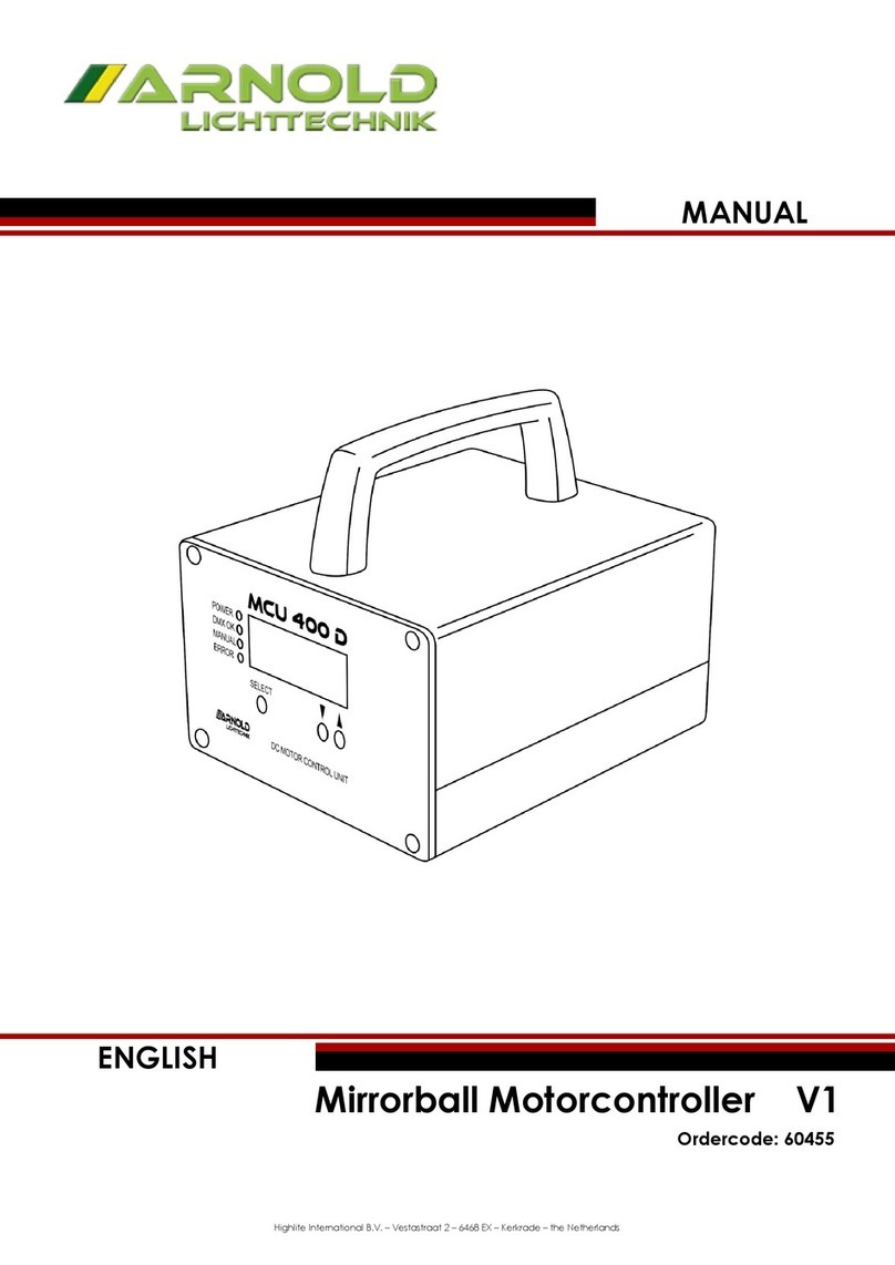 ARNOLD MCU 400 D User manual
