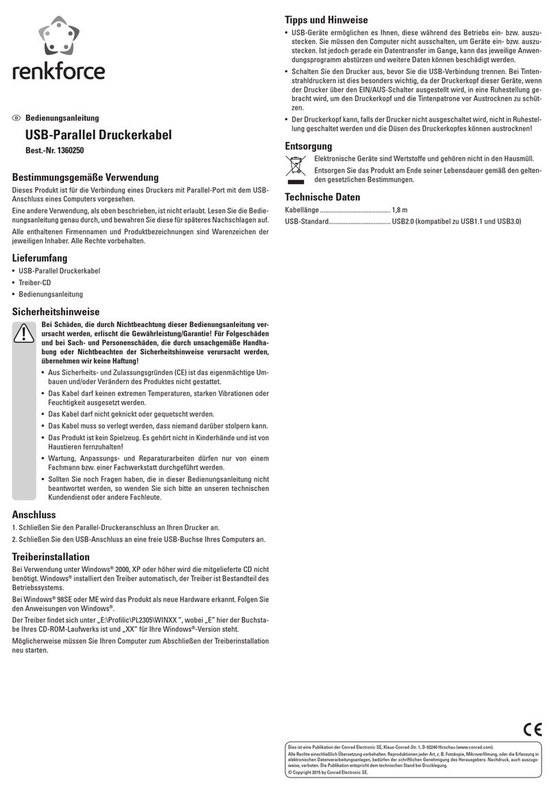 Renkforce 1360250 User manual