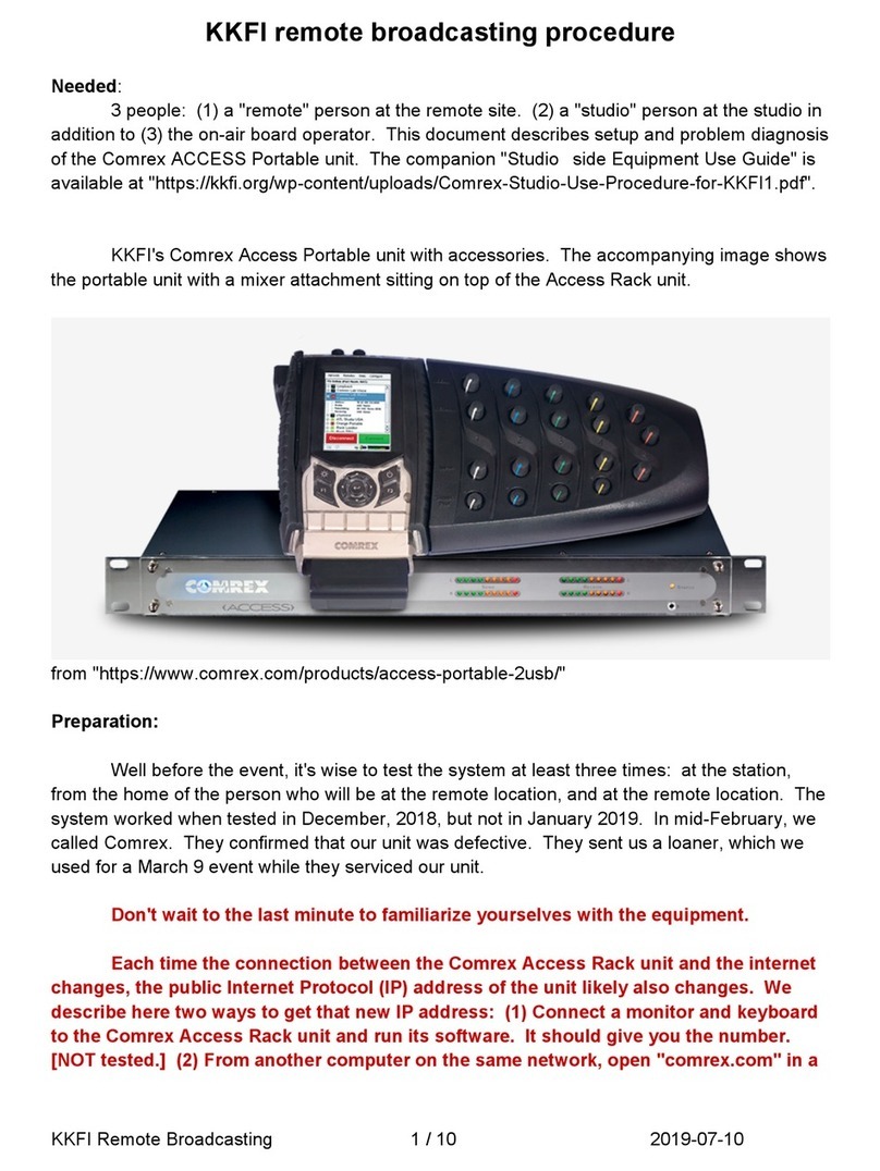 Comrex KKFI manual