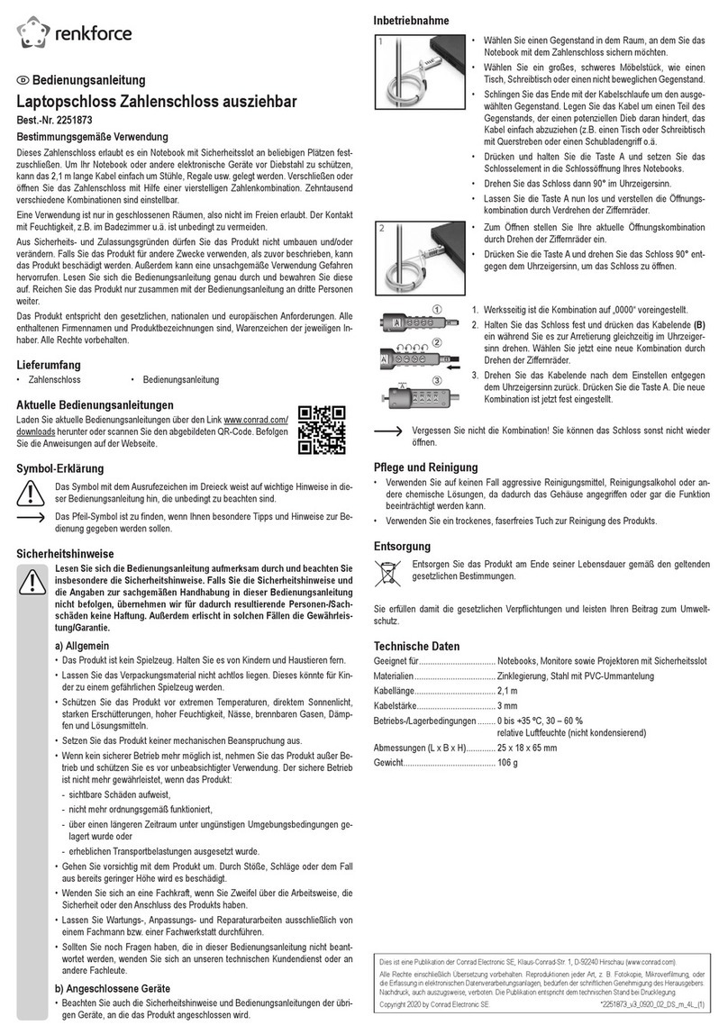 Renkforce RF-NL-100 User manual