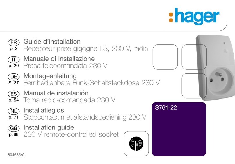 hager S761-22 installation guide