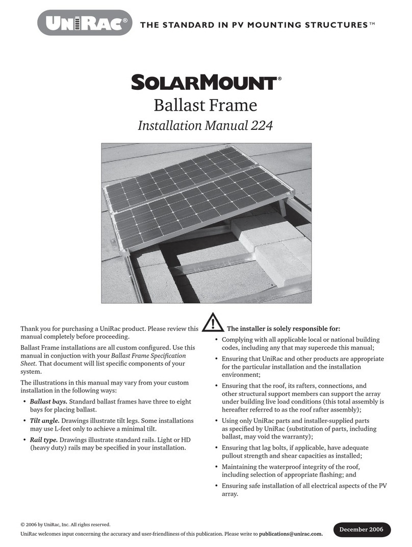 UNIRAC SolarMount 224 installation manual