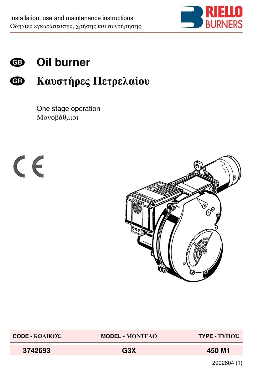Riello Burners G3X Quick start guide