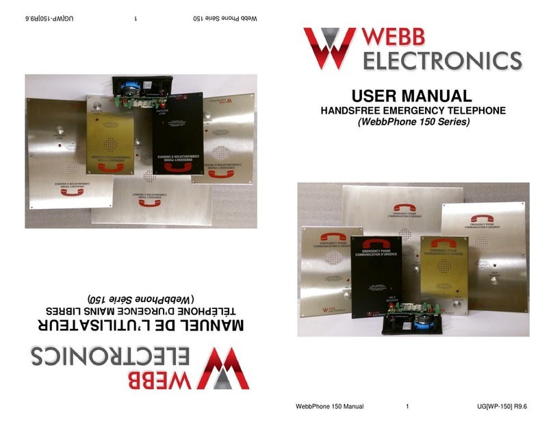 Webb Electronics WebbPhone 150 Series user manual