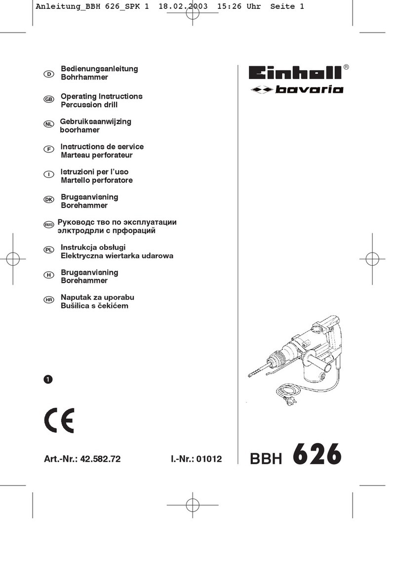 EINHELL Bavaria BBH 626 operating instructions