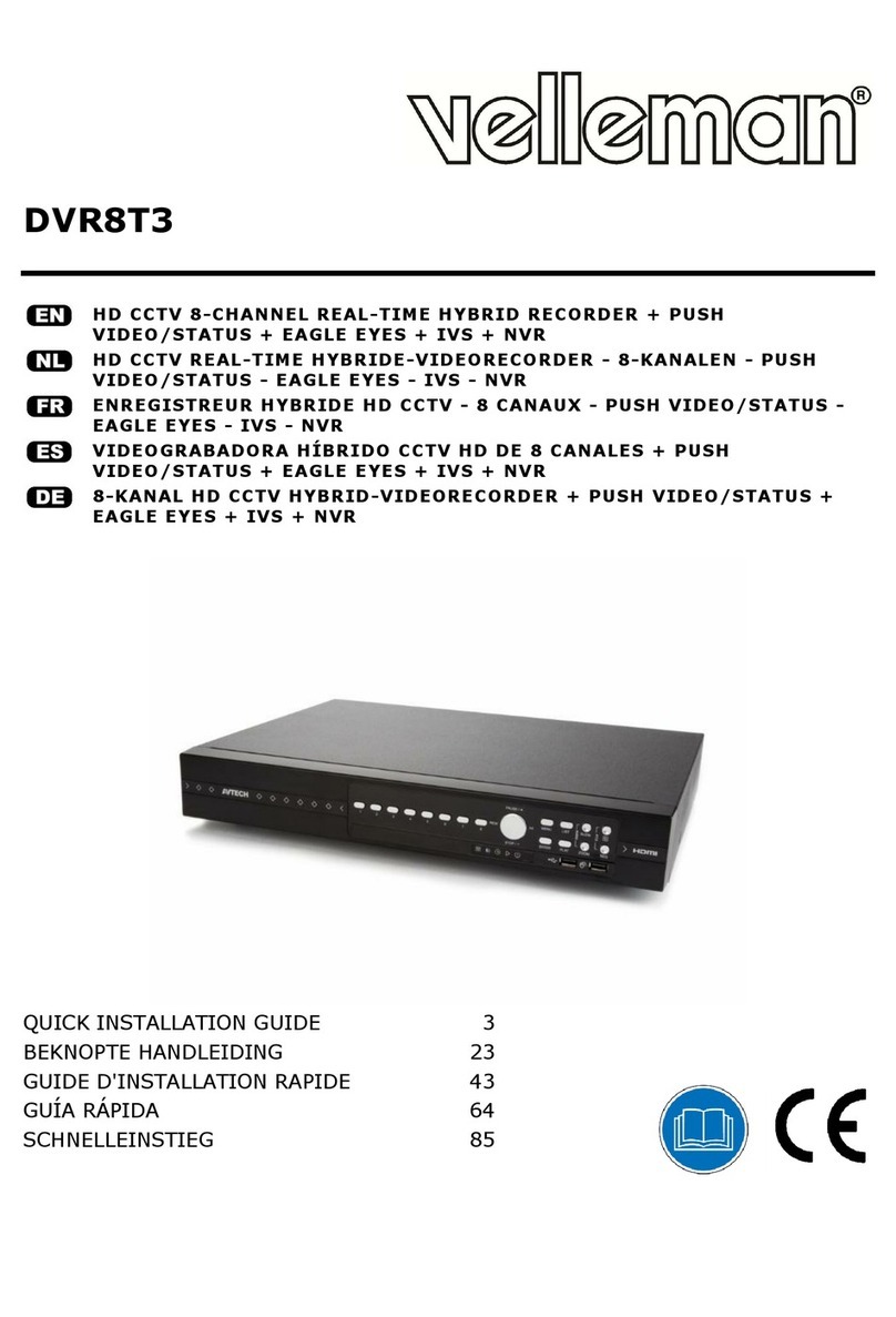 Velleman DVR8T3 User manual