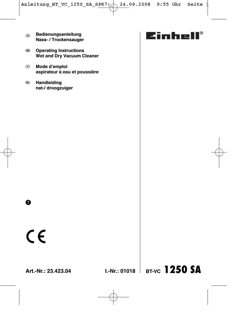 EINHELL BT-VC 1250 SA User manual