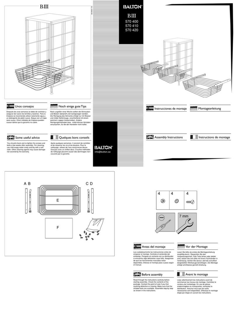 BALTON BIII 570 400 Assembly instructions