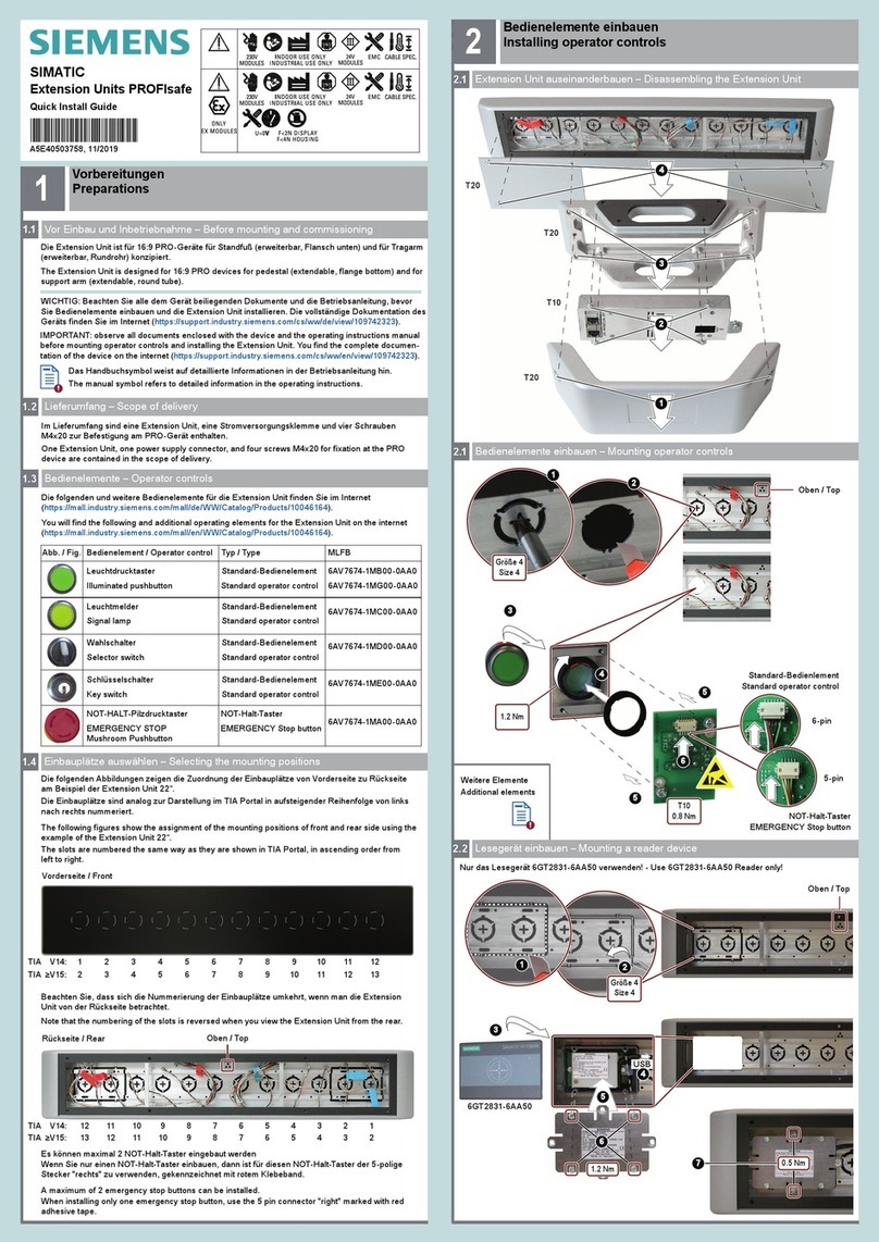 Siemens Simatic PROFIsafe User manual