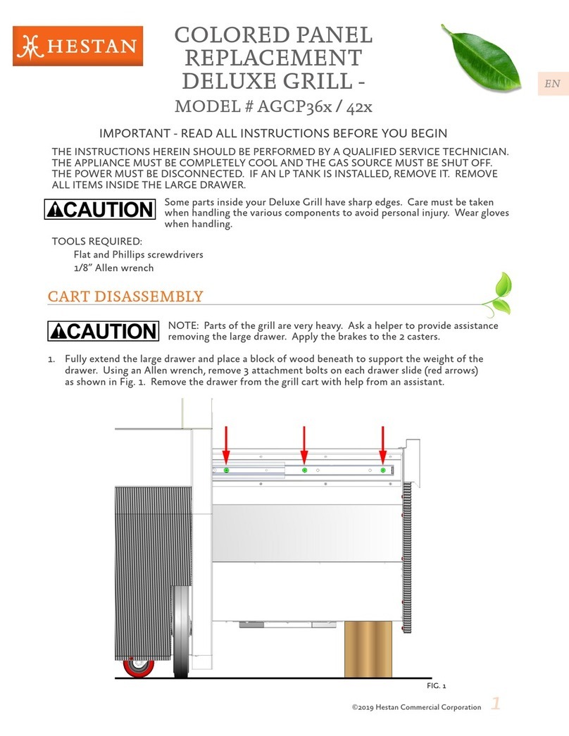 hestan DELUXE GRILL AGCP36 Series manual