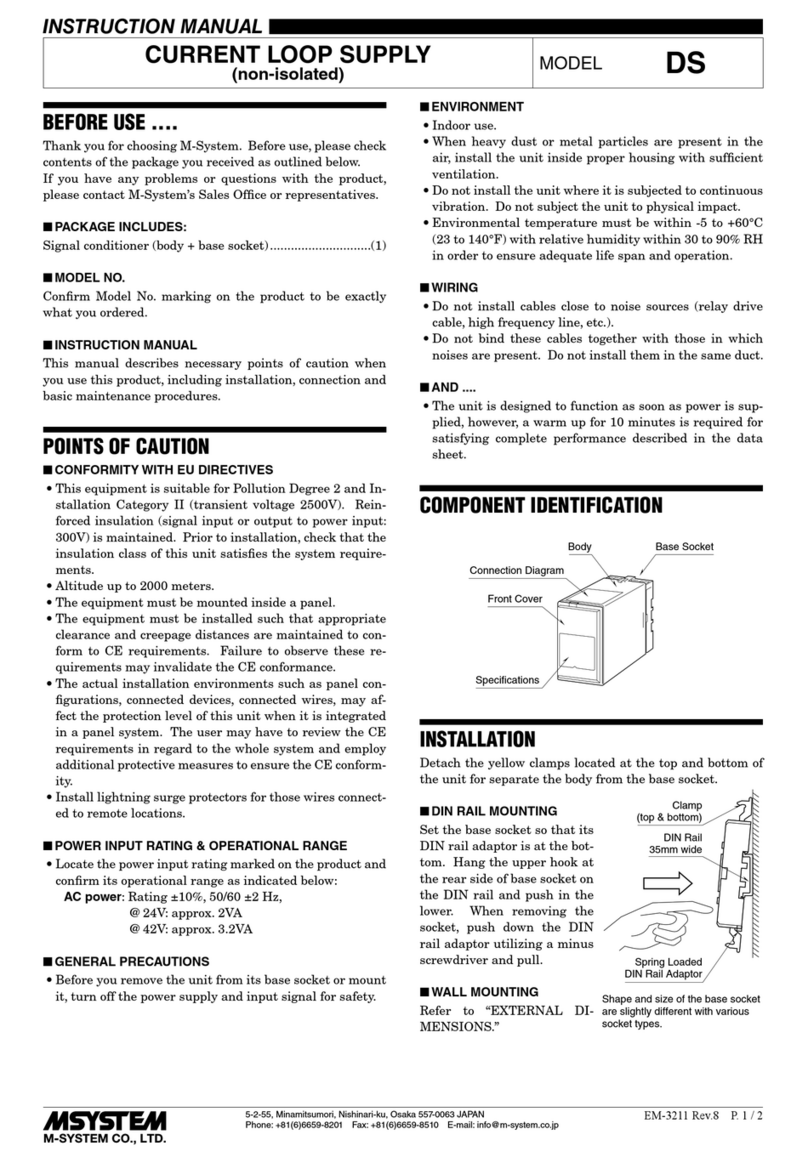 M-system DS instruction manual