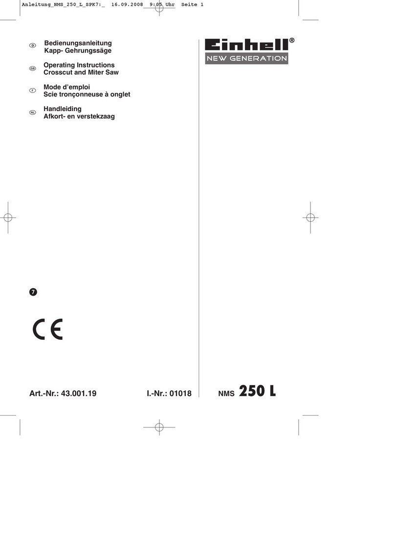 EINHELL NMS 250 L User manual