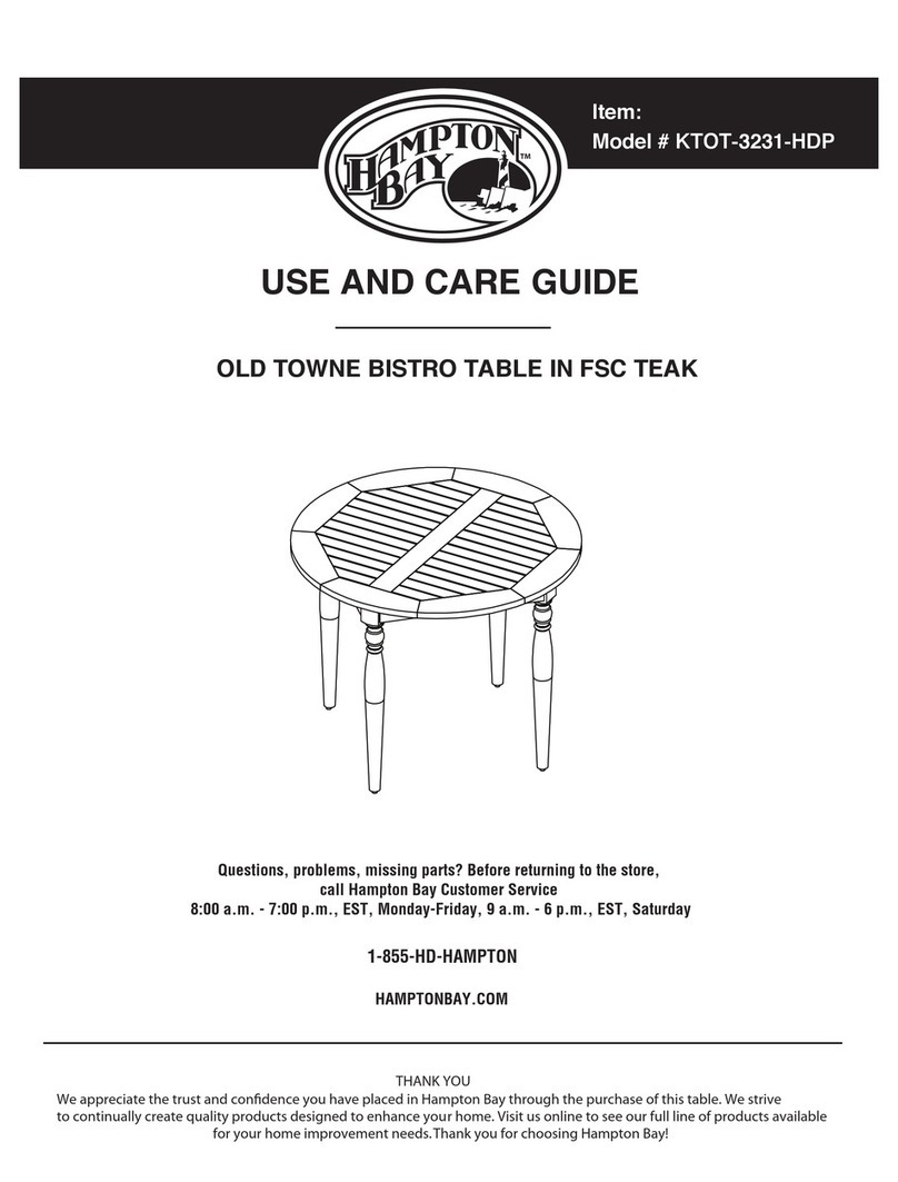 HAMPTON BAY KTOT-3231-HDP Use and care guide HAMPTON BAY KTOT-3231-HDP Use and care guide