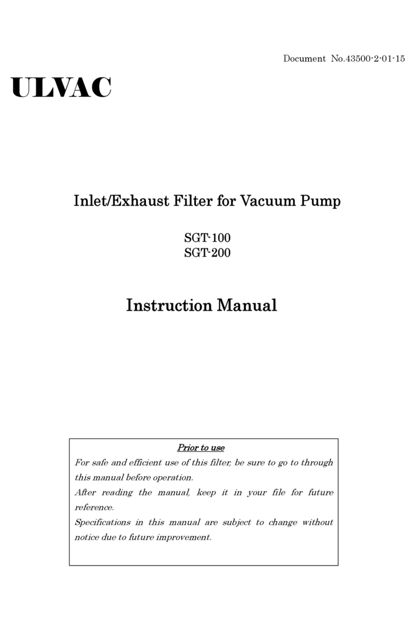 Ulvac SGT-100 instruction manual