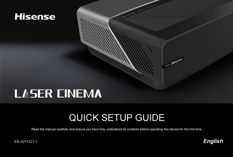 Hisense Laser Cinema 120 Quick setup guide