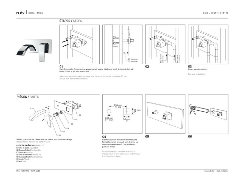 Rubi FALL RFA17 Installation