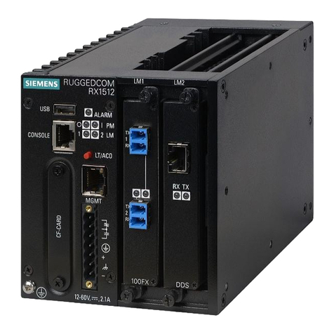Siemens SIMATIC NET RUGGEDCOM RX1512 User manual