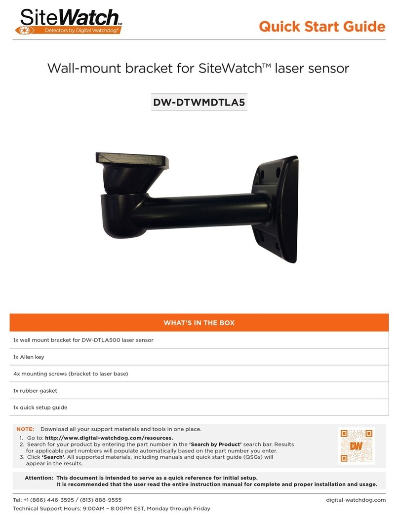 Digital Watchdog SiteWatch DW-DTWMDTLA5 User manual