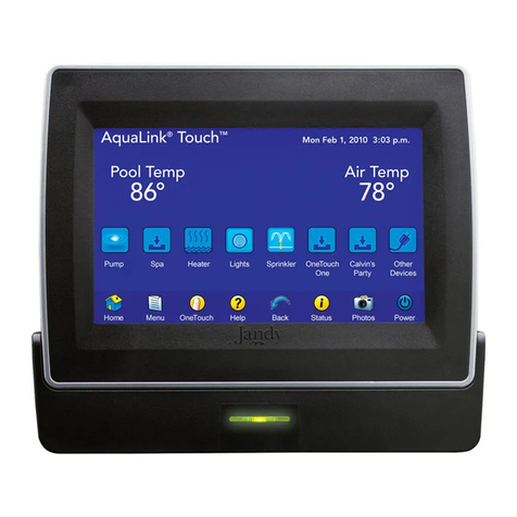 Jandy AquaLink Touch owner's manual