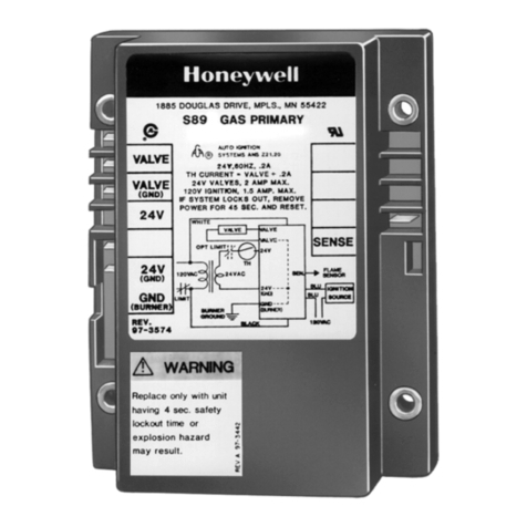 Honeywell S89E User manual