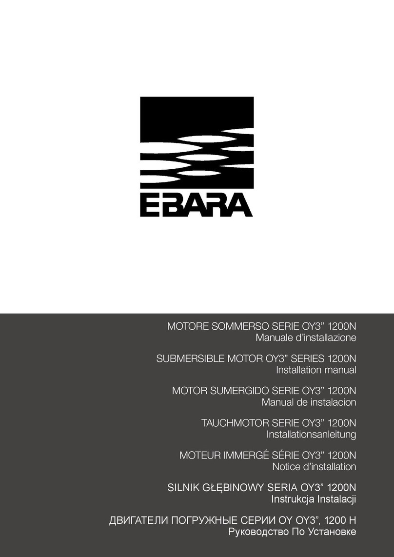 EBARA OY3 Series User manual