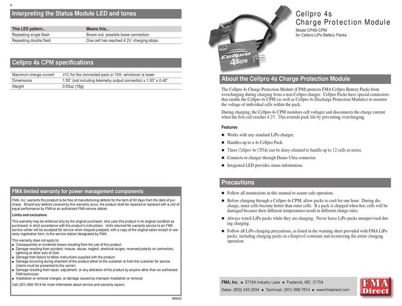 FMA Direct Cellpro 4s quick start guide