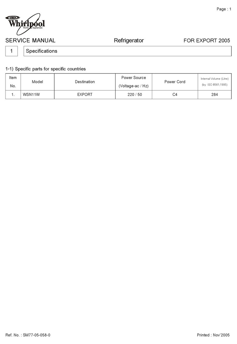 Whirlpool WSN11W Service manual