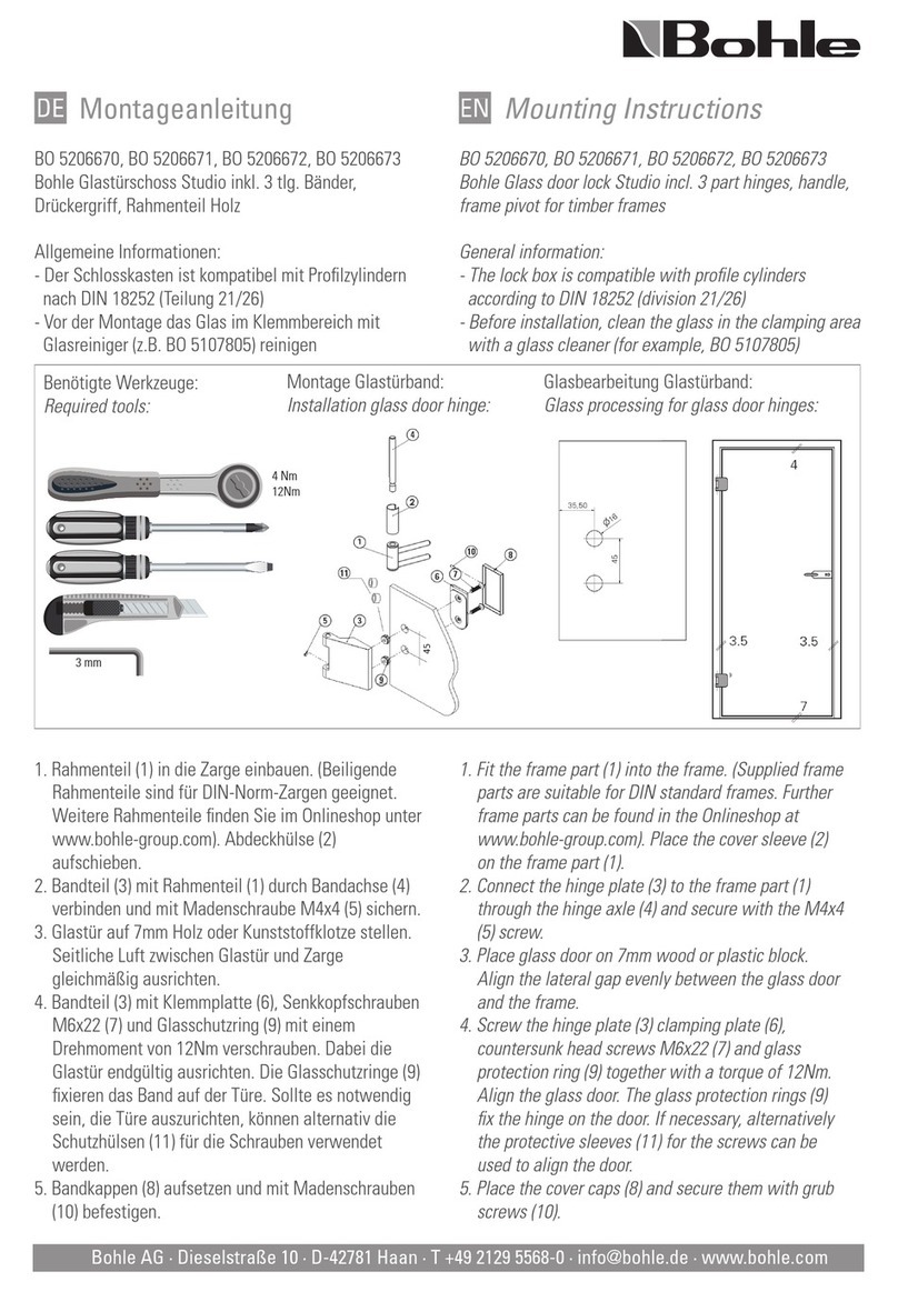 Bohle BO 5206670 Mounting instructions