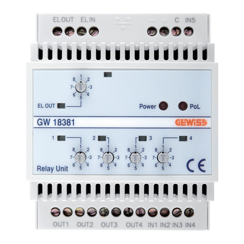 Gewiss Chorus GW 18 381 installation instructions