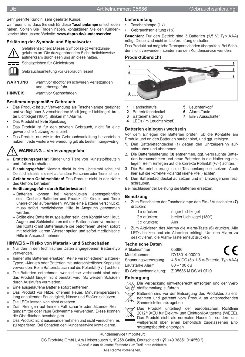 DS Produkte DY18014-00000 User manual