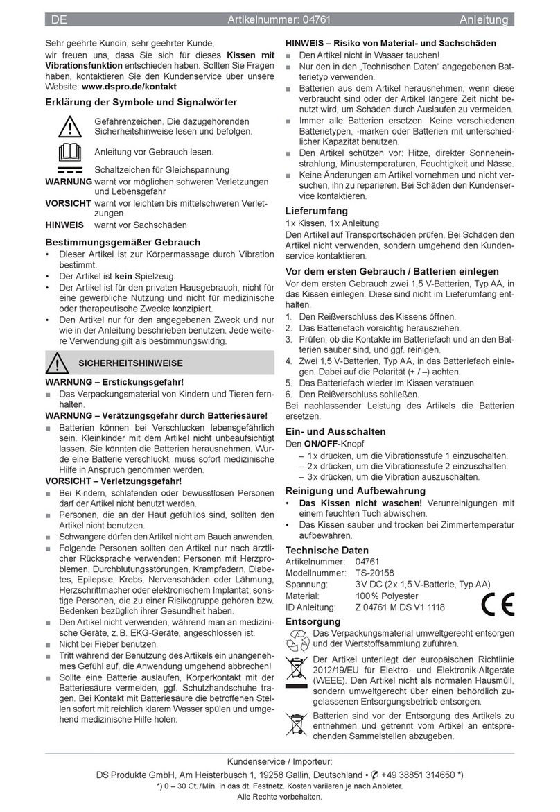 DS Produkte TS-20158 User manual