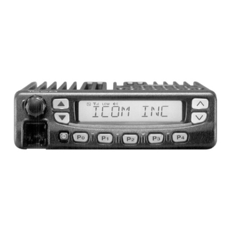 Icom IC-F620 Mounting instructions