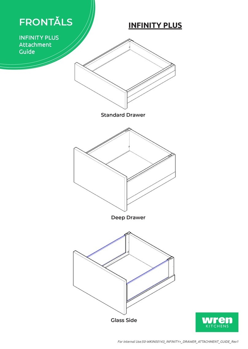 Wren Kitchens INFINITY PLUS Standard Drawer User manual Wren Kitchens INFINITY PLUS Standard Drawer User manual