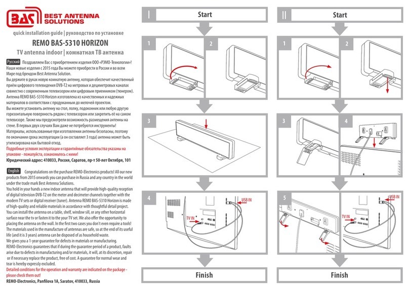 BAS REMO BAS-5310 HORIZON User manual