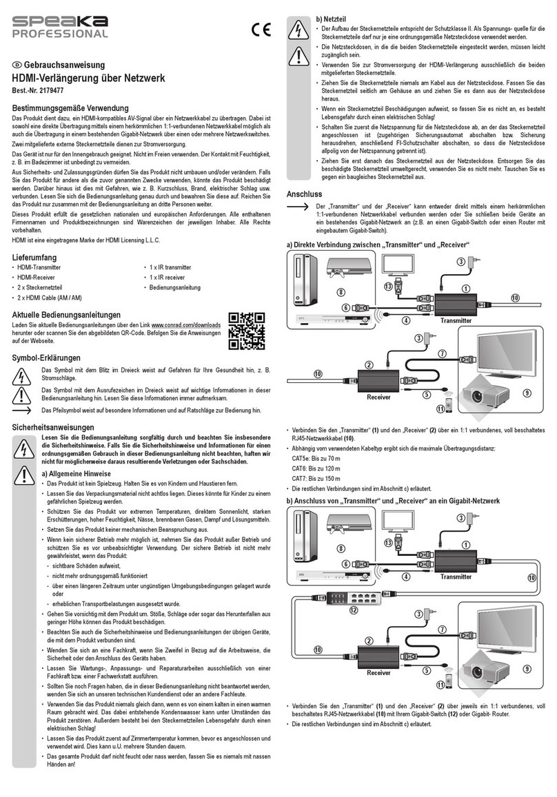 Speaka Professional 2179477 operating instructions